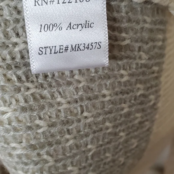 Deer jacquard cream womens holiday cozy  large jumper vintage style sweater 042 - Picture 8 of 8